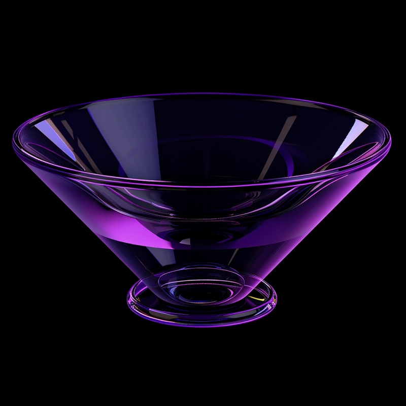 Image of a glass funnel